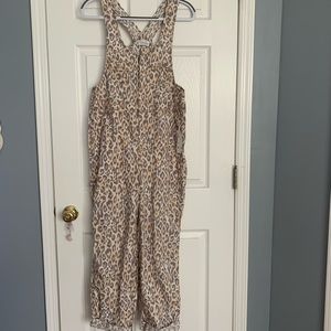 Urban outfitters leopard print overalls
